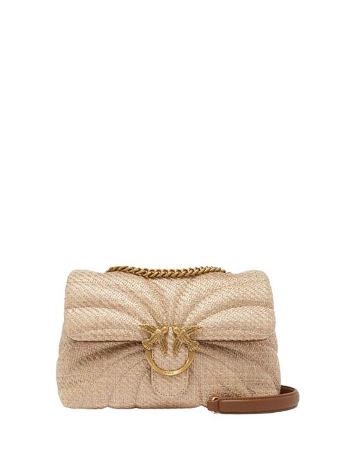 Borsa mini Classic Love Puff in rafia Beige PINKO | 100039 A2C8C50Q